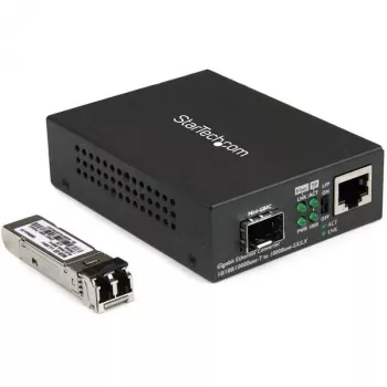StarTech.com Gigabit Ethernet Fiber Media Converter - Kompakt - 850nm MM LC - 550m