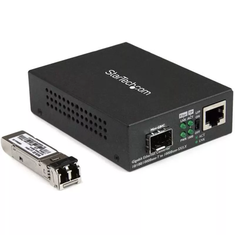 StarTech.com Gigabit Ethernet Fiber Media Converter - Kompakt - 850nm MM LC - 550m