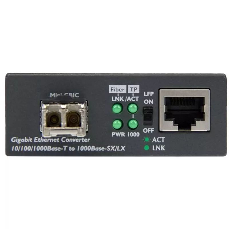 StarTech.com Gigabit Ethernet Fiber Media Converter - Kompakt - 850nm MM LC - 550m