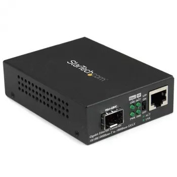 StarTech.com Gigabit Ethernet Fiber Media Converter mit offenem SFP-Slot