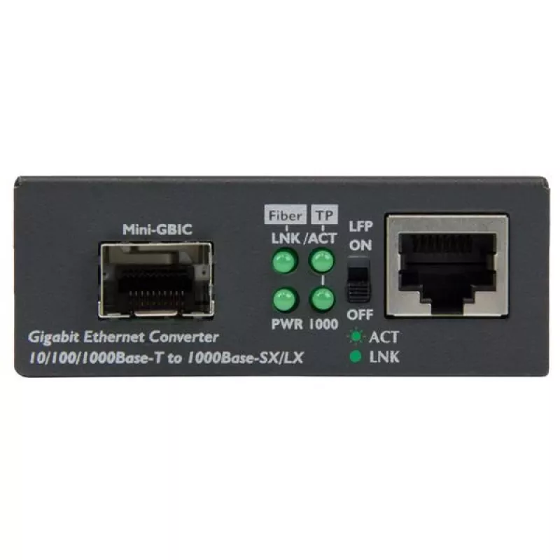StarTech.com Gigabit Ethernet Fiber Media Converter mit offenem SFP-Slot
