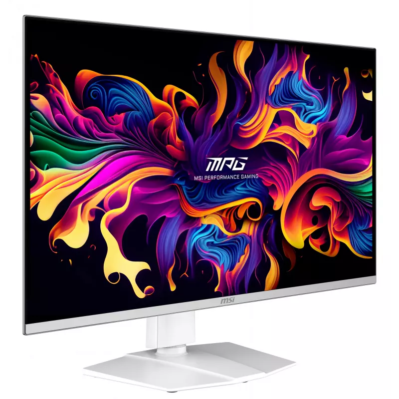 MSI MPG 321URXW QD-OLED Computer Monitor 80 cm (31,5 Zoll) 3840 x 2160 Pixel 4K Ultra HD Weiß