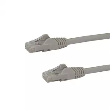 StarTech.com 10 m CAT6 Ethernet-Kabel – Grau – CAT 6 Gigabit Ethernet-Leitung – 250 MHz 100 W PoE RJ45 UTP Netzwerk-/Patchkabel, rastnasenschutz mit Zugentlastung, einzeln geprüft