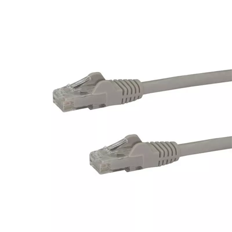 StarTech.com 10 m CAT6 Ethernet-Kabel – Grau – CAT 6 Gigabit Ethernet-Leitung – 250 MHz 100 W PoE RJ45 UTP Netzwerk-/Patchkabel, rastnasenschutz mit Zugentlastung, einzeln geprüft