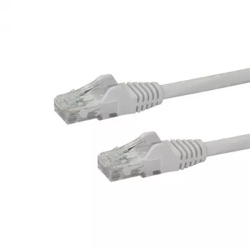 StarTech.com 10m CAT6 Ethernet-Kabel – Weiß, CAT 6 Gigabit-Ethernet-Kabel – 250 MHz, 100 W PoE, RJ45, UTP, Netzwerk-/Patchkabel, rastnasenschutz, mit Zugentlastung, einzeln getestet