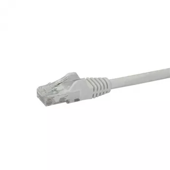 StarTech.com 10m CAT6 Ethernet-Kabel – Weiß, CAT 6 Gigabit-Ethernet-Kabel – 250 MHz, 100 W PoE, RJ45, UTP, Netzwerk-/Patchkabel, rastnasenschutz, mit Zugentlastung, einzeln getestet