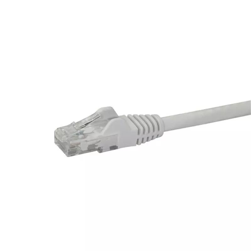 StarTech.com 10m CAT6 Ethernet-Kabel – Weiß, CAT 6 Gigabit-Ethernet-Kabel – 250 MHz, 100 W PoE, RJ45, UTP, Netzwerk-/Patchkabel, rastnasenschutz, mit Zugentlastung, einzeln getestet