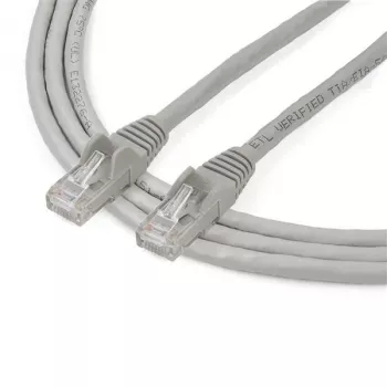 StarTech.com 2m CAT6 Ethernet-Kabel – Grau, CAT-6-Gigabit-Ethernet-Kabel – 250 MHz, 100 W PoE, RJ45, UTP, Netzwerk-/Patchkabel, rastnasenschutz mit Zugentlastung, einzeln getestet