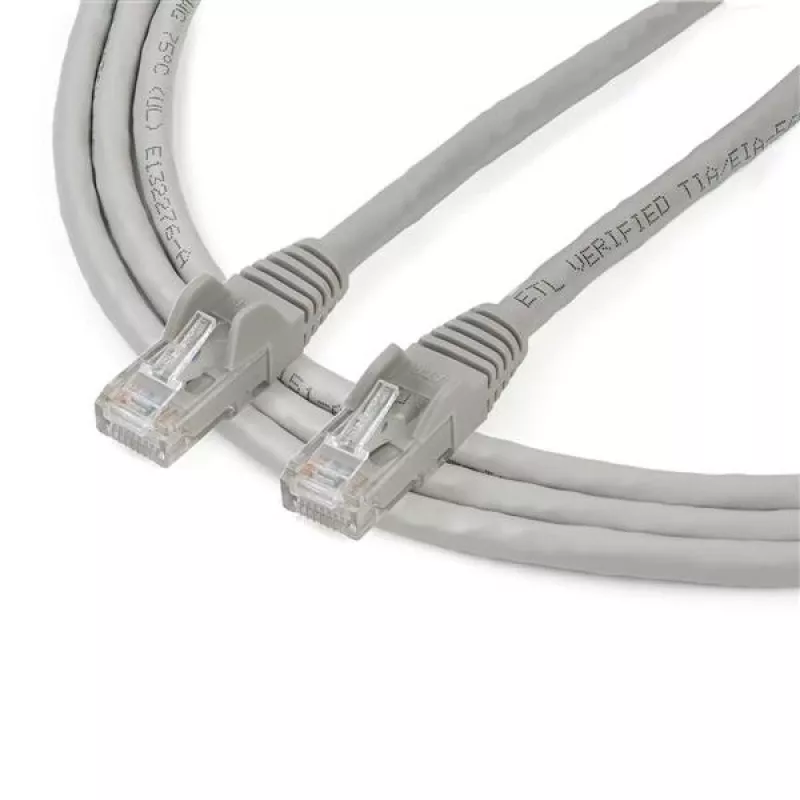 StarTech.com 2m CAT6 Ethernet-Kabel – Grau, CAT-6-Gigabit-Ethernet-Kabel – 250 MHz, 100 W PoE, RJ45, UTP, Netzwerk-/Patchkabel, rastnasenschutz mit Zugentlastung, einzeln getestet