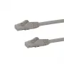 StarTech.com 3m CAT6 Ethernet-Kabel – Grau CAT 6 Gigabit-Ethernet-Kabel – 250MHz 100W PoE RJ45 UTP Netzwerk-/Patchkabel, rastnasenschutz mit Zugentlastung, einzeln getestet