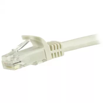 StarTech.com 3m CAT6 Ethernet-Kabel – Weiß – CAT-6-Gigabit-Ethernet-Kabel – 250MHz 100W PoE RJ45 UTP Netzwerk-/Patchkabel, rastnasenschutz mit Zugentlastung, einzeln getestet