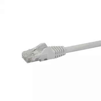 StarTech.com 50cm CAT6 Ethernet-Kabel – Weiß, CAT 6 Gigabit Ethernet-Kabel – 250 MHz, 100 W PoE, RJ45 UTP Netzwerk-/Patchkabel, rastnasenschutz mit Zugentlastung, einzeln getestet
