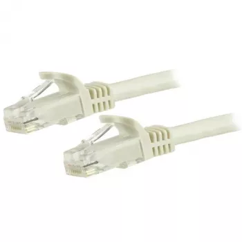 StarTech.com 5m CAT6 Ethernet-Kabel - Weiß, CAT 6 Gigabit Ethernet Wire - 250MHz 100W PoE RJ45 UTP Netzwerk-/Patchkabel, snagless mit Zugentlastung, einzeln getestet