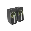 GENESIS Helium 100 BT RGB Lautsprecherset 10 W PC/Laptop Schwarz, Silber 2.0-Kanäle Bluetooth