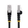 StarTech.com 1m CAT6a Ethernet-Kabel – Schwarz – Low Smoke Zero Halogen (LSZH) – 10GbE 500MHz 100W PoE++ Snagless RJ-45 mit Zugentlastungen S/FTP Netzwerk-Patchkabel
