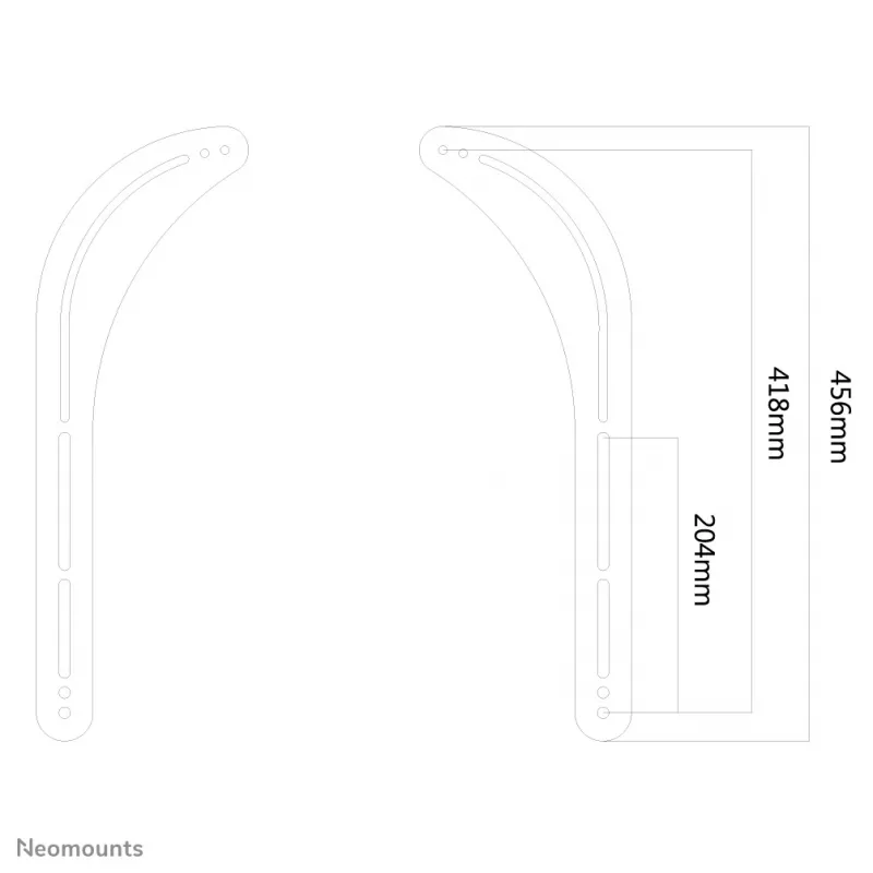 Neomounts NS-SB100 Sonos Soundbar-Halterung – max. 15 kg – Bildschirmmontage