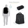 StarTech.com 15,6 Zoll Laptop-Rucksack mit herausnehmbarem Zubehör-Organizer - Professioneller IT-Tech-Rucksack für Arbeit/Reisen/Pendeln - Ergonomische Computertasche - Strapazierfähiges ballistisches Nylon - Notebook-/Tablet-Fächer