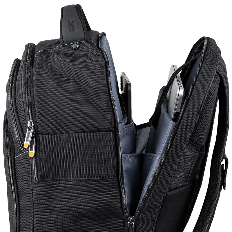 StarTech.com 17,3-Zoll-Laptop-Rucksack mit herausnehmbarem Zubehör-Organizer-Case – Professioneller IT-Tech-Rucksack für Arbeit/Reisen/Pendeln – Ergonomische Computertasche – Robustes ballistisches Nylon – Notebook-/Tablet-Fächer
