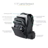 StarTech.com 17,3-Zoll-Laptop-Rucksack mit herausnehmbarem Zubehör-Organizer-Case – Professioneller IT-Tech-Rucksack für Arbeit/Reisen/Pendeln – Ergonomische Computertasche – Robustes ballistisches Nylon – Notebook-/Tablet-Fächer