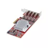 StarTech.com 4-Port USB Type-C PCIe-Karte, USB 3.2 10Gbps, USB-C PCI Express Erweiterungskarte, 4x unabhängige USB-Controller, Windows/Linux/macOS, TAA-konform