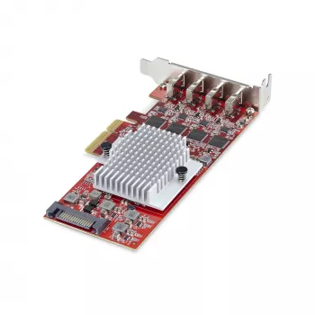 StarTech.com 4-Port USB Type-C PCIe-Karte, USB 3.2 10Gbps, USB-C PCI Express Erweiterungskarte, 4x unabhängige USB-Controller, Windows/Linux/macOS, TAA-konform