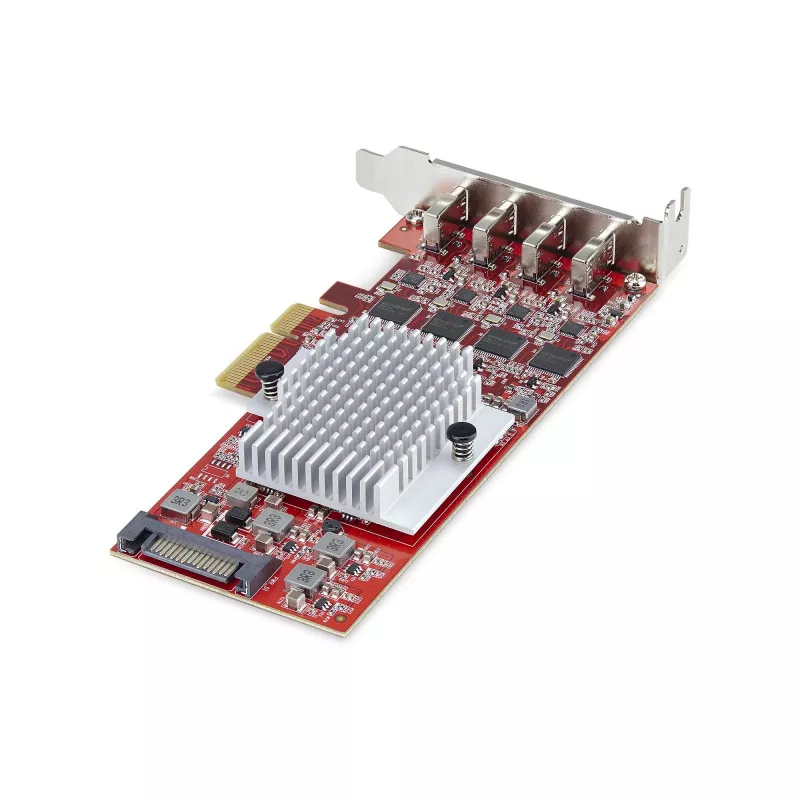 StarTech.com 4-Port USB Type-C PCIe-Karte, USB 3.2 10Gbps, USB-C PCI Express Erweiterungskarte, 4x unabhängige USB-Controller, Windows/Linux/macOS, TAA-konform