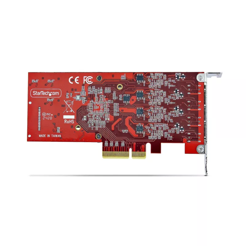 StarTech.com 4-Port USB Type-C PCIe-Karte, USB 3.2 10Gbps, USB-C PCI Express Erweiterungskarte, 4x unabhängige USB-Controller, Windows/Linux/macOS, TAA-konform