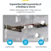 StarTech.com 4-Port USB Type-C PCIe-Karte, USB 3.2 10Gbps, USB-C PCI Express Erweiterungskarte, 4x unabhängige USB-Controller, Windows/Linux/macOS, TAA-konform