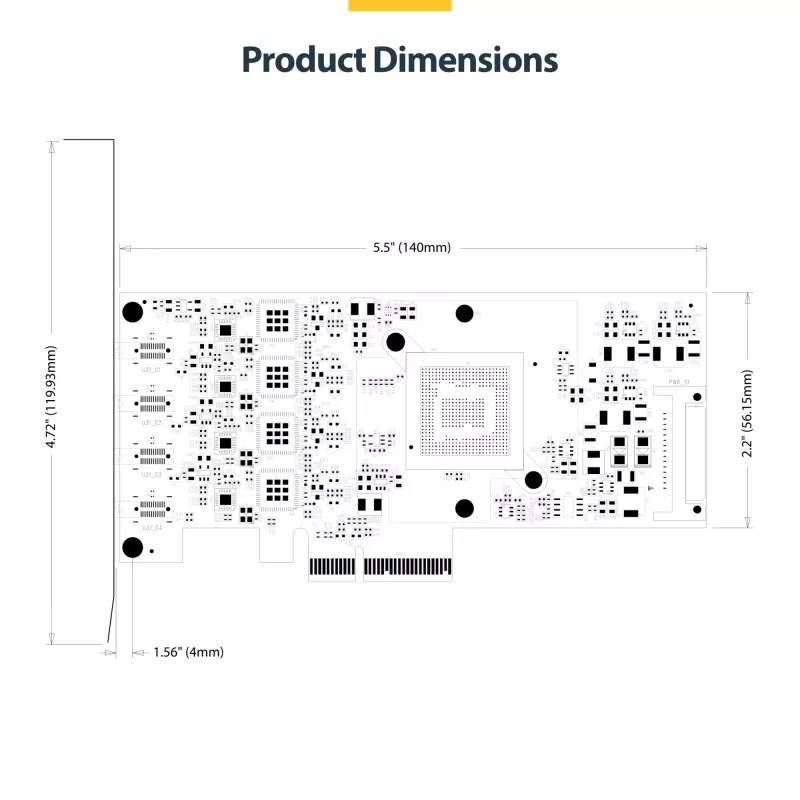 StarTech.com 4-Port USB Type-C PCIe-Karte, USB 3.2 10Gbps, USB-C PCI Express Erweiterungskarte, 4x unabhängige USB-Controller, Windows/Linux/macOS, TAA-konform