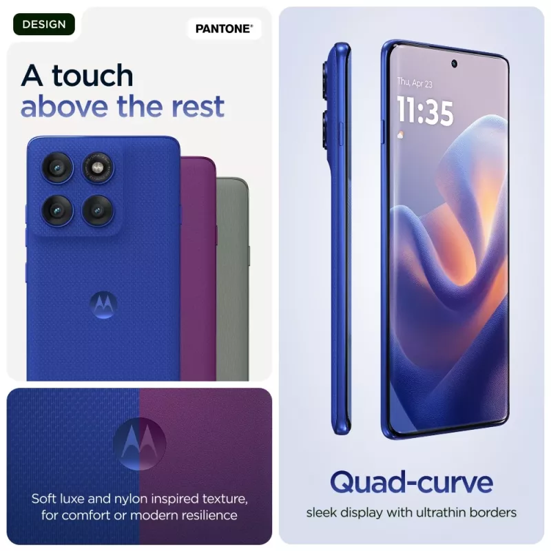 Motorola edge 60 pro 16,9 cm (6,67 Zoll) Dual SIM Android 15 5G USB Typ-C 12 GB 512 GB 6000 mAh Blau