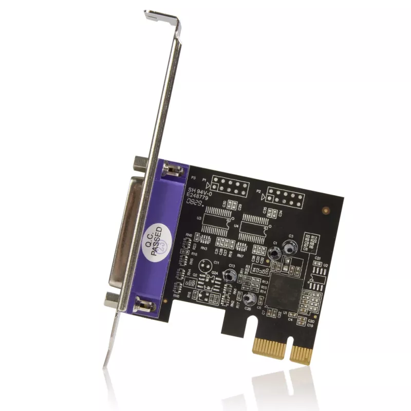 StarTech.com 1-Port Parallel PCIe-Karte - PCI Express zu Parallel DB25 Adapterkarte - Desktop Erweiterung LPT Controller für Drucker, Scanner & Plotter - SPP/ECP - Standard/Low Profile