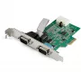 StarTech.com 2-Port PCI Express RS232 Serieller Adapter - PCIe RS232 Serieller Host-Controller - PCIe auf Dual Seriell DB9 Karte - 16950 UART - Erweiterungskarte - Windows & Linux