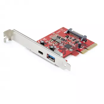 StarTech.com 2-Port 10Gbps USB-A & USB-C PCIe-Karte – USB 3. Einheit/Gen 2 PCI Express Typ C/A Host-Controller-Kartenadapter – USB 3. Einheit/Gen 2x1 PCIe-Erweiterungskarte – Windows, macOS, Linux