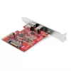 StarTech.com 2-Port 10Gbps USB-A & USB-C PCIe-Karte – USB 3. Einheit/Gen 2 PCI Express Typ C/A Host-Controller-Kartenadapter – USB 3. Einheit/Gen 2x1 PCIe-Erweiterungskarte – Windows, macOS, Linux