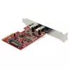 StarTech.com 2-Port USB 3.2 Gen 2 PCIe-Karte, USB-C 10Gbps SuperSpeed PCI Express 3.0 x4 Controller-Karte, USB Typ-C-Adapterkarte, Nur Daten, Windows/macOS/Linux, TAA