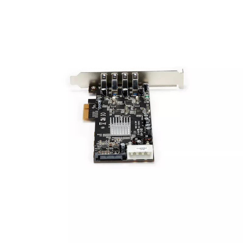 StarTech.com 4-Port USB 3.0 PCIe-Karte mit 4 dedizierten 5-Gbit/s-Kanälen (USB 3.1 Gen 1) – UASP – SATA-/LP4-Stromversorgung – PCI-Express-Adapterkarte