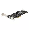 StarTech.com 4-Port USB 3.0 PCIe-Karte mit 4 dedizierten 5-Gbit/s-Kanälen (USB 3.1 Gen 1) – UASP – SATA-/LP4-Stromversorgung – PCI-Express-Adapterkarte