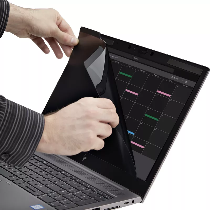 StarTech.com Laptop-Blickschutzfilter für 15.6 Zoll Notebook - Magnetischer, abnehmbarer Laptop-Display-Sicherheitsfilter - Blaulicht reduzierender Bildschirmschutz - 16:9 - Matt/Glänzend - +/-30 Grad