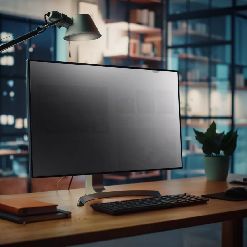 StarTech.com Monitor-Blickschutzfilter für 27-Zoll-PC-Display – Computer-Bildschirmschutzfilter – Blaulichtreduzierende Schutzfolie – 16:9 Widescreen – Matt/Glänzend – +/-30 Grad