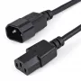 StarTech.com 1m Stromverlängerungskabel, C14 auf C13, 10A 125V, 18AWG, Computer-Stromverlängerungskabel, IEC-320-C14 auf IEC-320-C13 AC-Stromkabelverlängerung für Netzteile, UL-gelistet