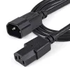 StarTech.com 1m Stromverlängerungskabel, C14 auf C13, 10A 125V, 18AWG, Computer-Stromverlängerungskabel, IEC-320-C14 auf IEC-320-C13 AC-Stromkabelverlängerung für Netzteile, UL-gelistet
