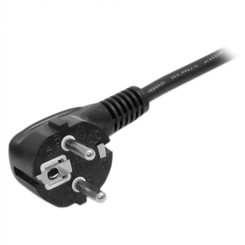 StarTech.com 2m Computer-Netzkabel, 18AWG, EU Schuko auf C13 Netzkabel, 250V 10A, Schwarzes Ersatz-AC-Kabel, TV/Monitor-Netzkabel, Schuko CEE 7/7 auf IEC 60320 C13 Netzkabel - PC-Netzteil-Kabel