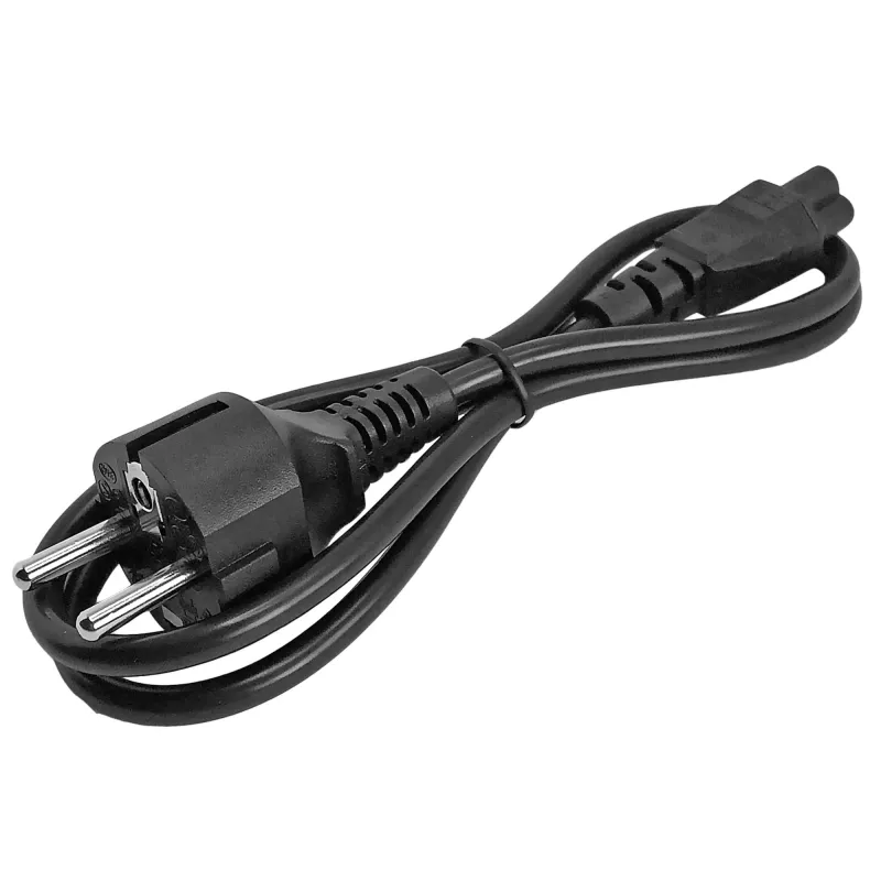 StarTech.com 1m Laptop-Netzkabel, EU-Schuko auf C5, 2,5 A, 250 V, 18AWG, Notebook-/Laptop-Ersatz-AC-Kabel, Netzteil-Kabel, Laptop-Ladekabel, Kleeblatt-/Mickey-Maus-Netzkabel