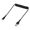 StarTech.com 50cm (20in) USB-A-auf-C-Ladekabel, Spiralkabel Heavy Duty Schnellladen & Sync, Hochwertiges USB-2.0-A-auf-USB-Typ-C-Kabel, Robustes Aramidfaser, Langlebiges Stecker-auf-Stecker-USB-Kabel