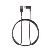 StarTech.com 1,8 m USB-A-auf-USB-C-Ladekabel im rechten Winkel – robustes Schnelllade-USB-C-Kabel – Schwarz, USB 2.0 A auf Typ C – strapazierfähige Aramidfaser – 3A – USB-Ladekabel