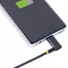 StarTech.com 30cm USB-C-Ladekabel mit rechtem Winkel – 60W PD 3A – robuster Schnelllade-USB-C-Kabel – Schwarz USB 2.0 Type-C – verstärkt mit Aramidfaser – USB-Ladekabel