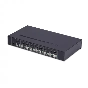 StarTech.com 8-Port DisplayPort KVM Switch mit 1U Rackmontage-Kit, 4K 60Hz DP 1.2, Tasten- und Hotkey-Umschaltung, 4-Port USB Hub, betriebssystemunabhängig, TAA-konform