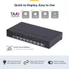 StarTech.com 8-Port DisplayPort KVM Switch mit 1U Rackmontage-Kit, 4K 60Hz DP 1.2, Tasten- und Hotkey-Umschaltung, 4-Port USB Hub, betriebssystemunabhängig, TAA-konform