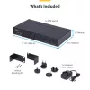 StarTech.com 8-Port DisplayPort KVM Switch mit 1U Rackmontage-Kit, 4K 60Hz DP 1.2, Tasten- und Hotkey-Umschaltung, 4-Port USB Hub, betriebssystemunabhängig, TAA-konform