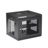 StarTech.com 4-Post 9U Wandmontage-Netzwerkschrank mit 1U Ablage, 19 Zoll wandmontiertes Server-Rack für Daten-/AV-/Elektronik-/Computergeräte, kleines belüftetes Rackgehäuse